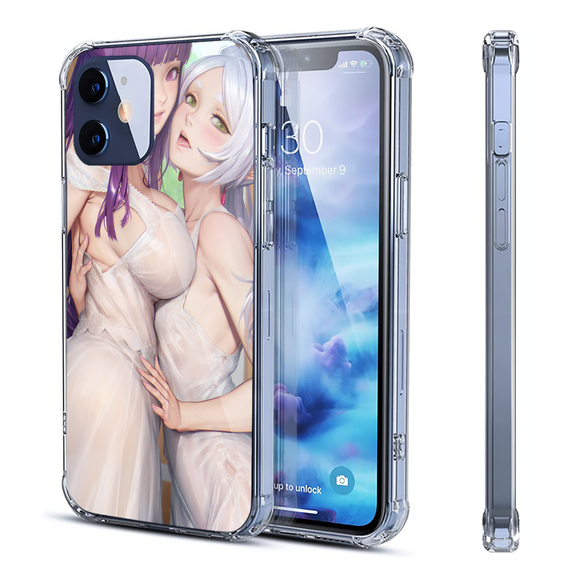 （画像用） 葬送のフリーレン Frieren 【iPhone 12シリーズ対応】透明スマホケース（クリアソフトケース）